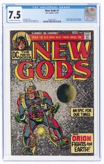 NEW GODS #1 FEBRUARY-MARCH 1971 CGC 7.5 VF- (FIRST ORION, LIGHTWAY, METRON, HIGH-FATHER & KALIBAK).