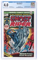 GHOST RIDER #1 SEPTEMBER 1973 CGC 4.0 VG (FIRST SON OF SATAN).