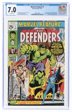 MARVEL FEATURE #1 DECEMBER 1971 CGC 7.0 FINE/VF (FIRST DEFENDERS).