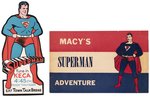 SUPERMAN MACY'S & KECA STICKER PAIR.