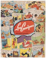 LES COMIQUES – HOLLYWOOD PLAZA HOTEL MENU WITH SUPERMAN, TARZAN, THE LONE RANGER & OTHERS.