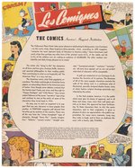 LES COMIQUES – HOLLYWOOD PLAZA HOTEL MENU WITH SUPERMAN, TARZAN, THE LONE RANGER & OTHERS.