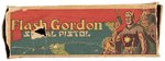 FLASH GORDON SIGNAL PISTOL BOXED 1935 MARX SPARKING/SIREN TOY GUN (RARE COLOR VARIETY).