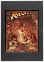 INDIANA JONES AND THE TEMPLE OF DOOM/RAIDERS OF THE LOST ARK CHROMIUM PRESENTATION ART PAIR.