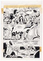 GREEN LANTERN CORPS QUARTERLY #2 COMIC BOOK PAGE ORIGINAL ART TRIO BY JOE JAMES (G'NORT).