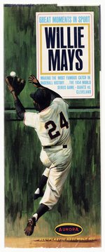 AURORA GREAT MOMENTS IN SPORT - WILLIE MAYS FACTORY-SEALED BOXED MODEL KIT.