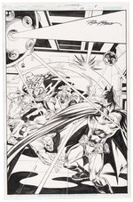 GREEN LANTERN: EMERALD WARRIORS #13 COMIC BOOK PAGE ORIGINAL ART BY RON FRENZ.