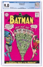 BATMAN #171 MAY 1965 CGC 9.0 VF/NM (FIRST SILVER AGE RIDDLER).