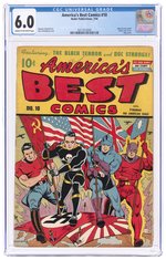 AMERICA'S BEST COMICS #10 JULY 1944 CGC 6.0 FINE.