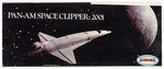 AURORA 2001: A SPACE ODYSSEY - PAN-AM SPACE CLIPPER: 2001 & SPACE SHUTTLE ORION FACTORY-SEALED BOXED MODEL KIT PAIR.