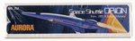 AURORA 2001: A SPACE ODYSSEY - PAN-AM SPACE CLIPPER: 2001 & SPACE SHUTTLE ORION FACTORY-SEALED BOXED MODEL KIT PAIR.