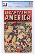 CAPTAIN AMERICA COMICS #49 AUGUST 1945 CGC 3.5 VG-.