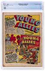 ALL WINNERS COMICS #2 FALL 1941 CGC 4.0 VG.