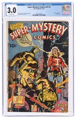 SUPER-MYSTERY COMICS VOL. 5 #3 DECEMBER 1945 CGC 3.0 GOOD/VG.