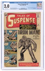 TALES OF SUSPENSE #39 MARCH 1963 CGC 2.0 GOOD (FIRST IRON MAN).