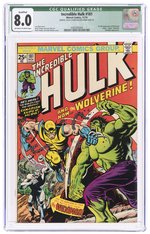 INCREDIBLE HULK #181 NOVEMBER 1974 CGC QUALIFIED 8.0 VF (FIRST FULL WOLVERINE).