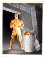 UNIVERSAL MONSTERS - THE MUMMY HALLOWEEN CANDY ADVERTISING ORIGINAL ART.