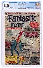 FANTASTIC FOUR #13 APRIL 1963 CGC 6.0 FINE (FIRST RED GHOST & WATCHER).