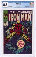 IRON MAN #1 MAY 1968 CGC 8.5 VF+.