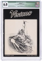 VISIONS #1 1979 CGC QUALIFIED 6.0 FINE (FIRST FLAMING CARROT, SIGNED BY GARY COOK).