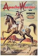 AURORA FAMOUS FIGHTERS - APACHE WARRIOR ON HORSE UNUSED BOXED MODEL KIT.