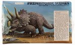 AURORA PREHISTORIC SCENES - THREE HORNED DINOSAUR (TRICERATOPS) FACTORY-SEALED MODEL KIT.