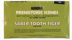 AURORA PREHISTORIC SCENES - SABER TOOTH TIGER (SMILODON) FACTORY-SEALED MODEL KIT PAIR (BOX VARIETIES).