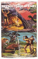 AURORA PREHISTORIC SCENES - SABER TOOTH TIGER (SMILODON) FACTORY-SEALED MODEL KIT PAIR (BOX VARIETIES).