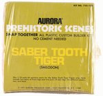 AURORA PREHISTORIC SCENES - SABER TOOTH TIGER (SMILODON) FACTORY-SEALED MODEL KIT PAIR (BOX VARIETIES).