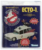 THE REAL GHOSTBUSTERS (1986) SERIES 1 VEHICLE - ECTO-1 AFA 80 NM (YELLOW TEXT).