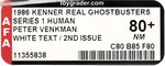 THE REAL GHOSTBUSTERS (1986) SERIES 1 HUMAN - PETER VENKMAN & GRABBER GHOST AFA 80+ NM (SECOND ISSUE, WHITE TEXT).