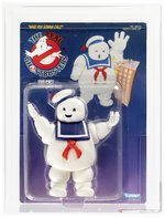 THE REAL GHOSTBUSTERS (1986) SERIES 1 GHOST - STAY-PUFT MARSHMALLOW MAN AFA 80 NM (WHITE TEXT/SQUARE BLISTER).