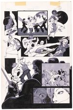 DEADLY HANDS OF KUNG FU #32 ORIGINAL ART PAGE FEATURING THE DAUGHTERS OF THE DRAGON BY MARSHALL ROGERS.