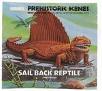 AURORA PREHISTORIC SCENES - SAIL BACK REPTILE (DIMETRODON) FACTORY-SEALED MODEL KIT.