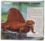 AURORA PREHISTORIC SCENES - SAIL BACK REPTILE (DIMETRODON) FACTORY-SEALED MODEL KIT.