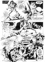 DEADLY HANDS OF KUNG FU #23 ORIGINAL ART PAGE FEATURING IRON FIST BY RUDY NEBRES.