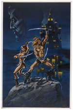 THE BLADE MASTER MOVIE POSTER ORIGINAL ART BY DUNCAN EAGLESON.