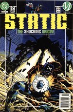 STATIC #2 COMIC BOOK COVER ORIGINAL COLOR ART BY NOELLE GIDDINGS.