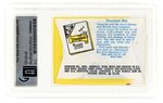 1965 DONRUSS DISNEYLAND HIGH GRADE GUM CARD WAX PACK (GAI 9 MINT) AND CARD SET (PUZZLE BACK VARIETY).