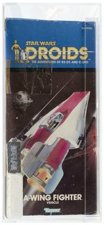 STAR WARS: DROIDS (1985) - A-WING FIGHTER VEHICLE AFA 75 Q-EX+/NM.