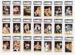 1986 SCANLENS WWF PRO WRESTLING COMPLETE CARD SET CGC GRADED.