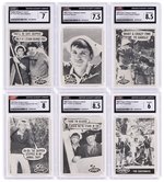 1965 TOPPS GILLIGAN'S ISLAND COMPLETE CARD SET CGC GRADED, PLUS WRAPPER.