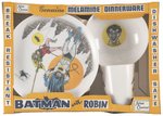 BATMAN WITH ROBIN GENUINE MELAMINE DINNERWARE BOXED SET.
