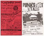 WIPERS (GREG SAGE) PORTLAND, OR PUNK CONCERT POSTER PAIR.