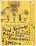 DEAD KENNEDYS, POISON IDEA 1984 PORTLAND, OR PUNK CONCERT FLYER REAGAN & CHERNENKO.