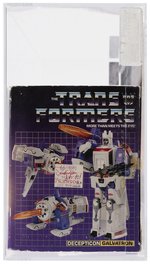 TRANSFORMERS (1986) SERIES 3 - GALVATRON AFA 75 Q-EX+/NM (SIGNED BY LEONARD NIMOY).