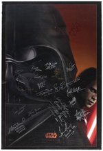 STAR WARS: EPISODE III - REVENGE OF THE SITH CAST SIGNED ONE-SHEET ADVANCE MOVIE POSTER.