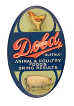 "DODD ANIMAL & POULTRY FOODS" MIRROR.