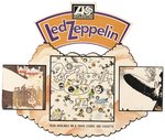 LED ZEPPELIN ALBUMS I, II & III RECORD STORE ADVERTISING DISPLAY.