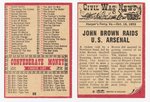 1962 A&BC CIVIL WAR NEWS ENGLISH VERSION COMPLETE CARD SET, PLUS WRAPPER.